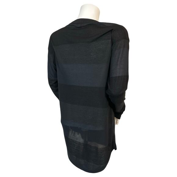 #T121 Splendid Burn Out Stripe Long Sleeve Shirt $79 - Picture 7 of 13